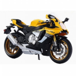 1/12 m&otilde;&otilde;tkava YAMAHA YZF-R6 mootorratta mudel survevalatud metallist plastosadega Mootorratas kollane