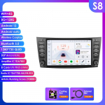 Ossuret 8 Mercedes Benz E-klassi W211 E200 E220 E300 E350 E240 E270 E280 W219 jaoks koos autoraadio toe, juhtmevaba intelligentse DVR-i, Carplay ja Android Auto'ga S8 8Core 8G 128G