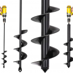 Mullapuur Spiraalpuur Aia Mullakohendamiseks 4 cm x 22 cm Auger + 5 cm x 45 cm Auger