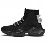 Sokid Tossud Meeste Kootud Pealispind Hingavad Spordijalatsid Sokisaapad Meeste Kingad K&otilde;rge S&auml;&auml;rega Jooksujalatsid Meestele Zapatillas De Deporte 46 valge