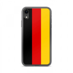 Coque pour iPhone - PIXELFORMA - iPhone XR - Drapeau de l'Allemagne - Silikoonist supp - Design l&eacute;ger