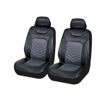 Universaalne PVC autosalongi istmekate Kunstnahast padiT&auml;ielik autosalongi istmekate Auto padjakate Esiosa autosalongi istmekate Auto lisatarvikud 4PCS must