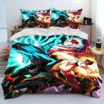 Anime My Hero Academia Izuku Deku Voodipesu Komplekt Poistele T&uuml;drukutele &Uuml;heinimese Kuninganna Suuruses Tekikott Padjap&uuml;&uuml;r Voodi Lapsed T&auml;iskasvanud 70x133cm 2pcs