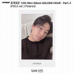 ATEEZ 12. mini album Golden Hour Part.3 POCA versioon. Ametlik fotokaardi QR-koodi pildikaart San - Polaroid