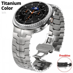 Titaanist rihm ilma vahedeta Samsung Galaxy Watch 8 Classic 46mm jaoks, luksuslik metallist k&auml;ev&otilde;ru Galaxy Watch 8 44mm 40mm jaoks Galaxy Watch 8 40mm