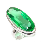 Tsavorite Gemstone Handmade 925 Sterling Silver Jewelry Ring Size 5.5 j4f66