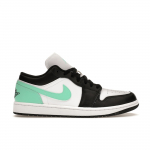 Air Jordan 1 Low Green Glow Meeste tossud Valge Must 553558-131 47.5