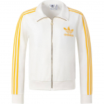 Adidas Originals Premium Original Treeningjakk Logoga Tikandiga Triipud Mugav Pehme Spordijakk Naiste Jakid Han-Jade-Valge JZ4337 XS
