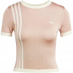 Adidas Originals Kootud 3-triibuline V&auml;rviline Plokk Disain Kootud Pullover L&uuml;hikeste Varrukatega Tavaline T-s&auml;rk Naiste Topid P&auml;rlhall JJ0962 M