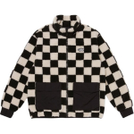 Vans ruudumustriline k&otilde;rge kraega lukuga pikkade varrukatega jope Unisex jakid Must VN000KCWE1N1