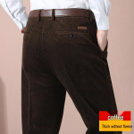 Meeste s&uuml;gis-talvised laiaribiline velvetp&uuml;ksid: Kahekordse voldiga, lahtise l&otilde;ikega, soe, paks, pluss samet, sirge s&auml;&auml;rega, puhas puuvill, keskealine. 31 (waist 24 inches)