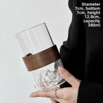 Jaapani stiilis klaasist retro etniline tuul k&otilde;rge temperatuurikindel Fuji m&auml;e teetass kodu lumem&auml;e tass kohvitass <200ml