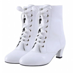 Uued Naiste Madala Kontsaga Pahkluusaapad Viktoriaanlik &Uuml;mar Nina PU Nahast Kingad Steampunk Pitsidega Retro Teksasaapad 38