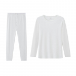 Yiershuang Men's 100% Cotton Round Neck Thermal Underwear Set 3XL (187-209 lbs)