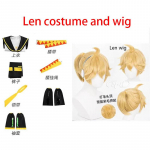 Anime Rin Len Cosplay Kost&uuml;&uuml;m Len Rin Cosplay Len Kost&uuml;&uuml;m Kagamine Jk &Uuml;likond Halloweeni Comic Coni Riietuseks XS