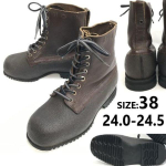 Swedish army M-59 vintage combat snow boots 38 24-24.5 brown waterproof military(USED) gray