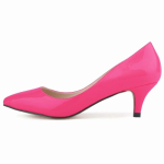 Uued naiste kingad Klassikalised Seksikad Terava Ninaga 5cm Madal Keskmine Kitten K&otilde;rged Kontsad Kevad Br&auml;ndi Disain Must Kleit Pulmakleidid Suur Suurus 35 pink