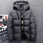 Talvejope Meeste Valge Pardi Ule V&auml;lisriided Mantel Parka Soe Mantel Veste Homme Vinter Jakke L tumehall v&auml;rv