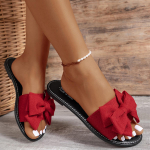 Moodsad Naiste Korterid Sandaalid Suvine Mood Vibu Kaelas Sandaalid Kingad Naistele Lamedad Vabaaja Rannaslippid Sandaalid Naistele Zapatos De Mujer 36 punane