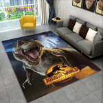 3D-koomiks Jurassic Parki dinosauruste ala vaip, suur vaip, elutoa diivani uksematt, libisemiskindel lapse p&otilde;randamatt 60*90cm