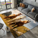 Hobuse looma vaip elutoa, magamistoa, kodu diivani kaunistamiseks, laste vaip p&otilde;randamatt 80*120cm
