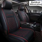 Padjamatt Pad Autotarvikud Auto istmekatted Hingav PU-nahast libisemisvastane auto 1PCS（no pillow） punane