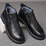 Meeste villase karvaga ehtsast nahast saapad Talvised Meeste poolsaapad T&ouml;&ouml;kingad, vabaaja meeste lumesaapad 44