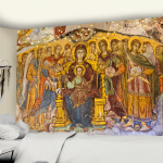 Imperium Romanum Pildiga Gobel&auml;&auml;n Kuningas Justinianuse d&uuml;nastia Retro Seinakangas Seinavaibad Boho Kodu Dekor Seinakunst Muraal Makramee 95x70CM