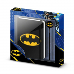 Journal + Stylo Fashion - DC Comics Batman Batsignal - Noir - Taille Unique must