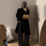 Talvine noore naaritsa pika p&uuml;stkraega karusnahast k&otilde;ik-&uuml;hes imitatsioonist naaritsa pluusist keskkonnas&otilde;bralik kasukas naistele M