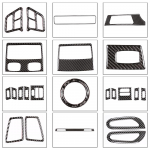 Carbon Fiber Car Console Frame Stickers For BMW 3 series E90 E92 E93 Car Center Control Panel AC Covers Car Styling Option 2
