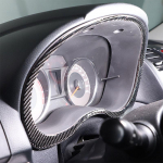 Subaru Forester 2013 2014 2015 2016 2017 2018 pehmest s&uuml;sinikust auto armatuurlaua dekoratiivraami kaane kleebisega autole Carbon Fiberd7G