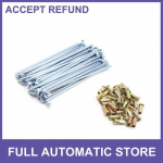 Steel 4mm Thread Dia 160mm Length Motorcycle Wheel Spokes w Nipples