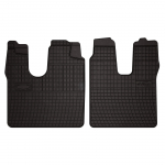Dywaniki samochodowe gumowe do: MAN TGS ciężarowy, wąska kabina (2005-2019) - czarne, dopasowane