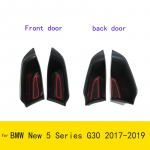 for BMW New 5 Series G30 2017 2018 Models Black Plastic Car Door Storage Box Phone Tray Accessories with Mat back door