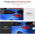 Tagumised k&uuml;ljeklaasi ribikatted Ford Focus ST RS MK3 luukp&auml;ra 2012-2018 Tarvikud &Otilde;huava k&uuml;hvelkate-A02G Bright Black