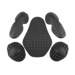 5Pcs/set Motorcycle Armor Jac-ket ert Back Protector Thicken High elasticity Rider Armor Back Spine Protective Pad