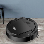Robot Vacuum 3 in 1 Small Home Appliance Strong Suction Cleaning Machine Hair Hard Floor Black handbag