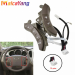 Car -styling buttons Black Color For Toyota Highlander Land Cruiser 75B037 Multi-function Car steering wheel control buttons Gray Low Match