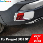 Peugeot 3008 GT 2017- jaoks Kroomitud Tagumine Helkur Udutule Lambi Kate Liist Tagumine Udutule Raami Liist Auto Tarvikud