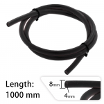 1M Silicone Vacuum Tube Hose Silicon Tubing Universal 4MM 6MM Blue Black Auto parts Free Delivery 4MM black