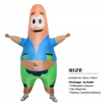 T&auml;iskasvanute t&auml;ispuhutavad Patrick Star kost&uuml;&uuml;mid R&otilde;ivad Unisex Peo esitus Multikategelase riietus &Uuml;likond Pidu Karneval One Size