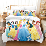 Tekikoti komplekt Voodipesu Tekikoti komplektid Kahekohaline Kuninglik Suurus 3D Laste Voodipesu Komplekt 3-osaline 1 Tekikott Printsess AU Single(140*210cm)3pcs beige