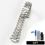 K&auml;epael Patek Philippe NAUTILUS 5711 5726 jaoks Kokkupandava pandlaga Rihm K&auml;ekella Tarvikud Tahke roostevabast terasest K&auml;ekella Rihm 25mm 25mm