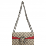 Gucci Dionysus Tiigripea Teemantpandlaga GG Monogrammiga L&otilde;uendist ja Nahast Klapiga Kett-&Otilde;lakott Naiste &Otilde;lakott Eebenipuu Beež 499623-92TJN-8677 Basic Set (Bag+Dust Bag)