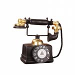 Vintage Ameerika stiilis dekoratiivne telefon must