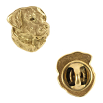 Labrador Retriever - gold-plated pin brooch, elegant dog ornament, unique pin by Art-Dog brand beige