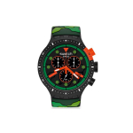 SWATCH Unisex 47mm Roheline k&auml;ekell SB02B409 SB02B409 Black