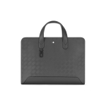 Montblanc Style 3.0 Seeria Kuusnurkne Valge T&auml;he Logo T&otilde;mblukuga Sulgemine Nahast K&auml;eshoitav &Otilde;la Crossbody Portfell Meeste portfell Elegantne-Hall 130245 Shopping Bag Set(Basic Set+Shopping Bag)