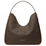 Michael Kors MK Nayla Logotr&uuml;kiga Hobo kott Naiste &otilde;lakott Pruun 35F5G5ZL6B-200 Basic Set (Bag+Dust Bag)